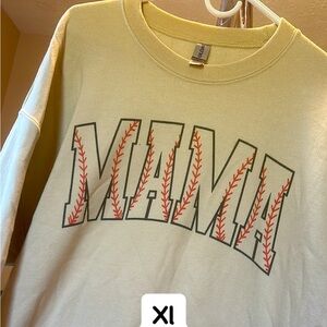 Baseball mama subimlation sweatshirt